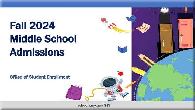 Middle School Admissions banner